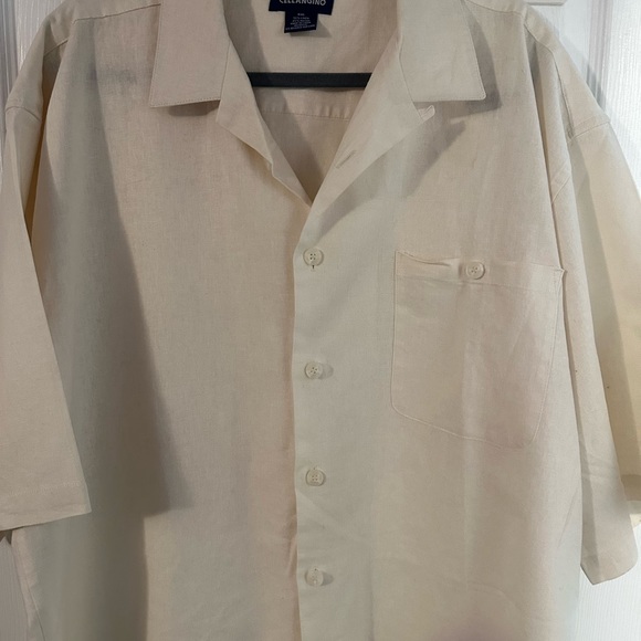 Big & Tall Men’s Linen Buttob Down Shirt - Picture 7 of 8